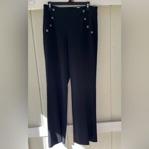 Express Black women’s Dress Pants with Button Detail and fare